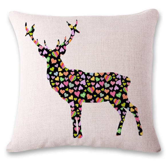 Okie Dokie Fun Other - Sold Out .. Holiday Reindeer Throw Pillow Cover
